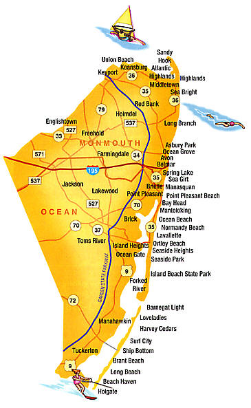 Jersey Shore Map1 