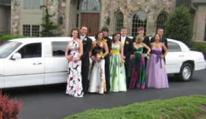 white jersey shore prom limo