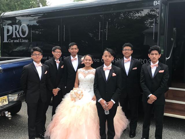 08701 limousine service Quinceañera